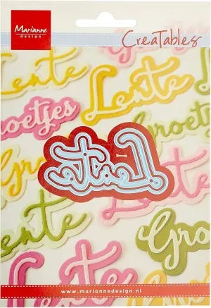 Marianne Design Creatables lente, zzzz-s, Light Blue