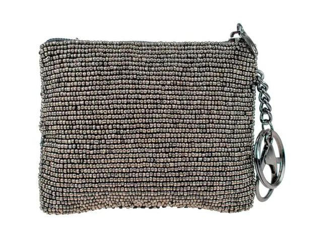 Mary Frances Pink Champagne Coin Purse/Key Fob