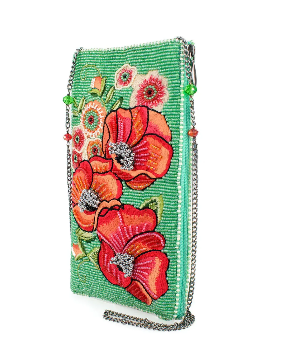 Mary Frances Poppy Field Crossbody Phone Bag