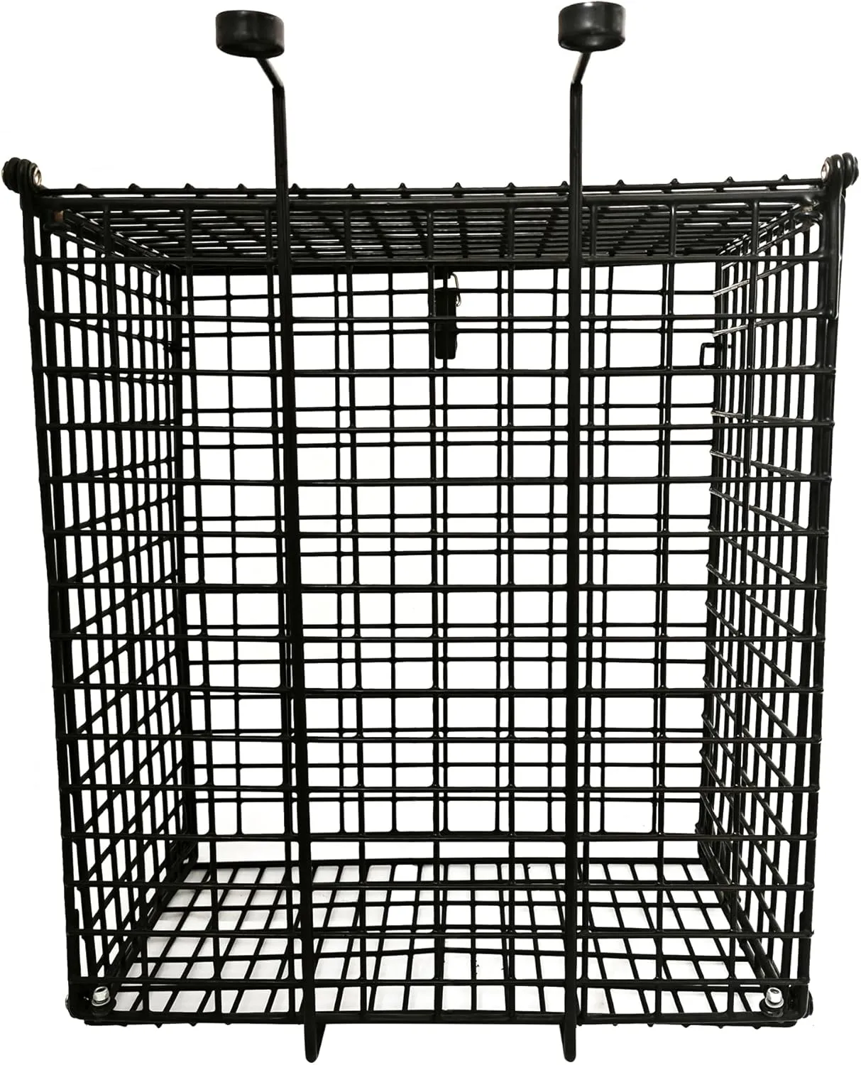 Maximize Storage with Rear Basket for Scooters, Large Capacity for Shopping and Pet Transport, Iron Construction, Black