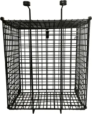 Maximize Storage with Rear Basket for Scooters, Large Capacity for Shopping and Pet Transport, Iron Construction, Black