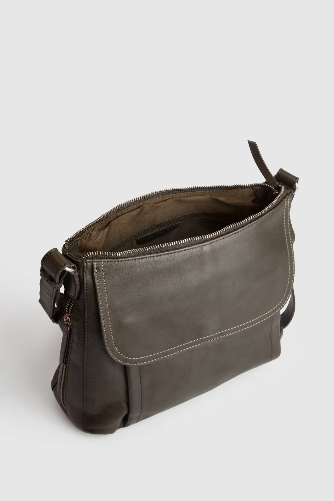 Maya Leather Large Crossbody Bag