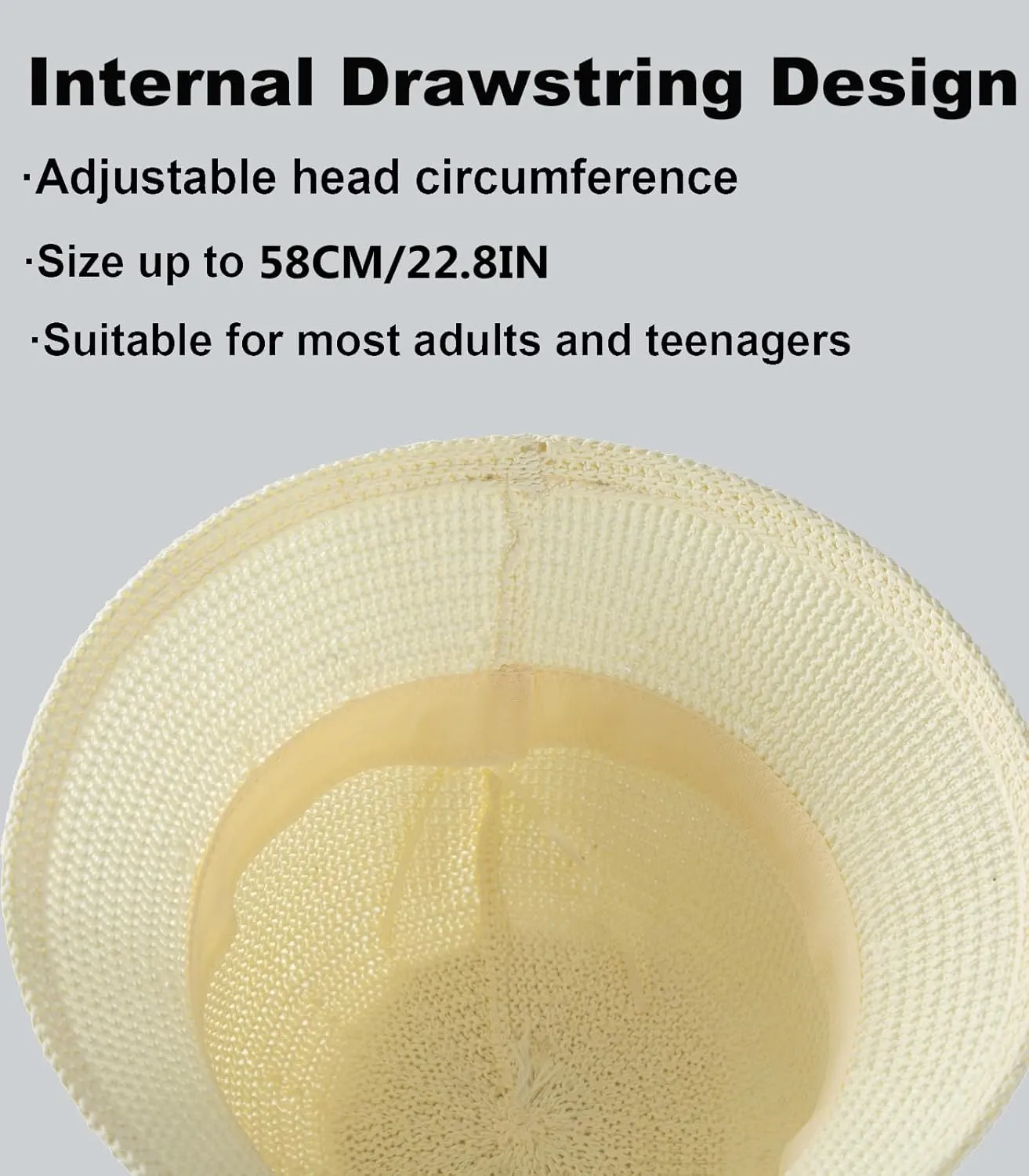 MEINICIY Womens Bucket Hat, Beach Sun Hat for Women, Bamboo Mesh Woven Foldable Packable