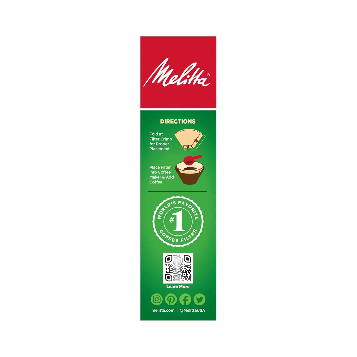 Melitta #4 Cone Coffee Filters, Bamboo, 80 Count (Pack of 6) 480 Total Filters Count - Packaging May Vary