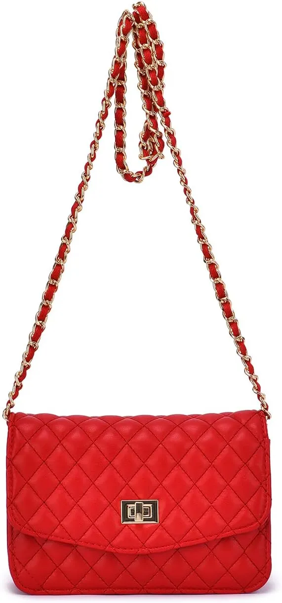 Mellow World Evening Cell Phone Pouch Handbag, Red, One Size
