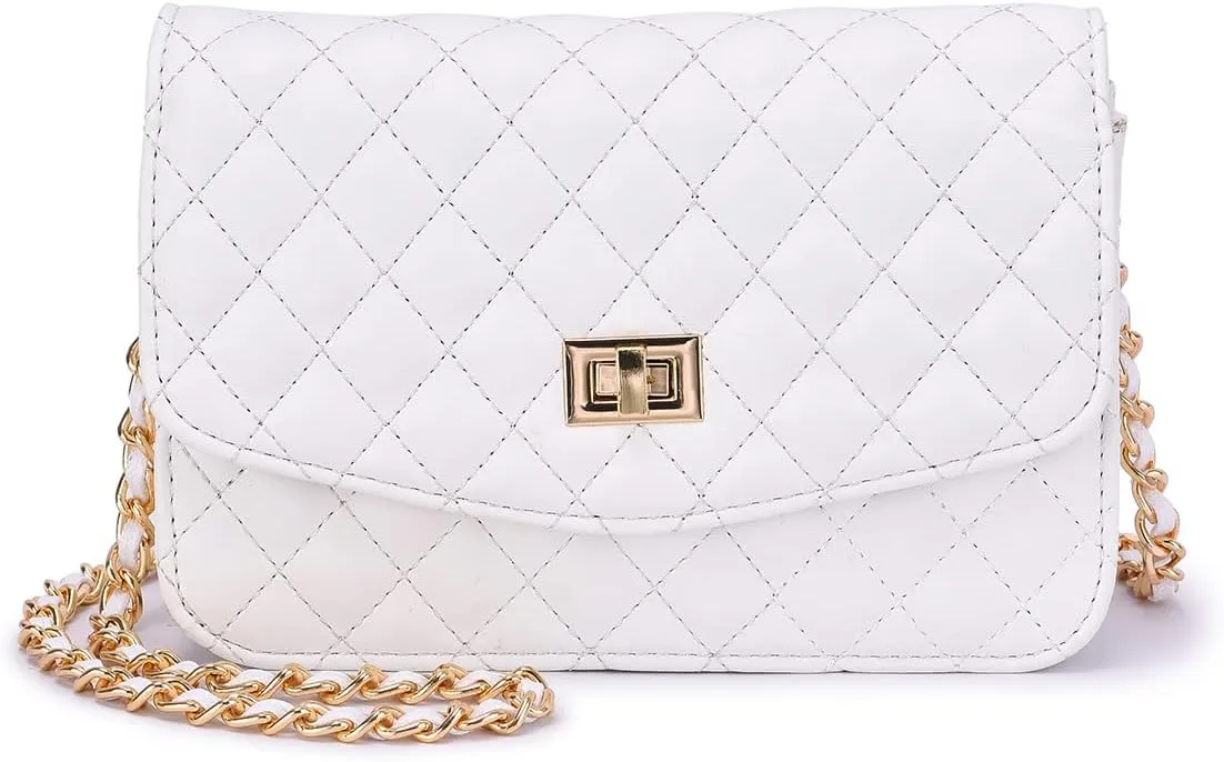 Mellow World Evening Cell Phone Pouch Handbag, White, One Size