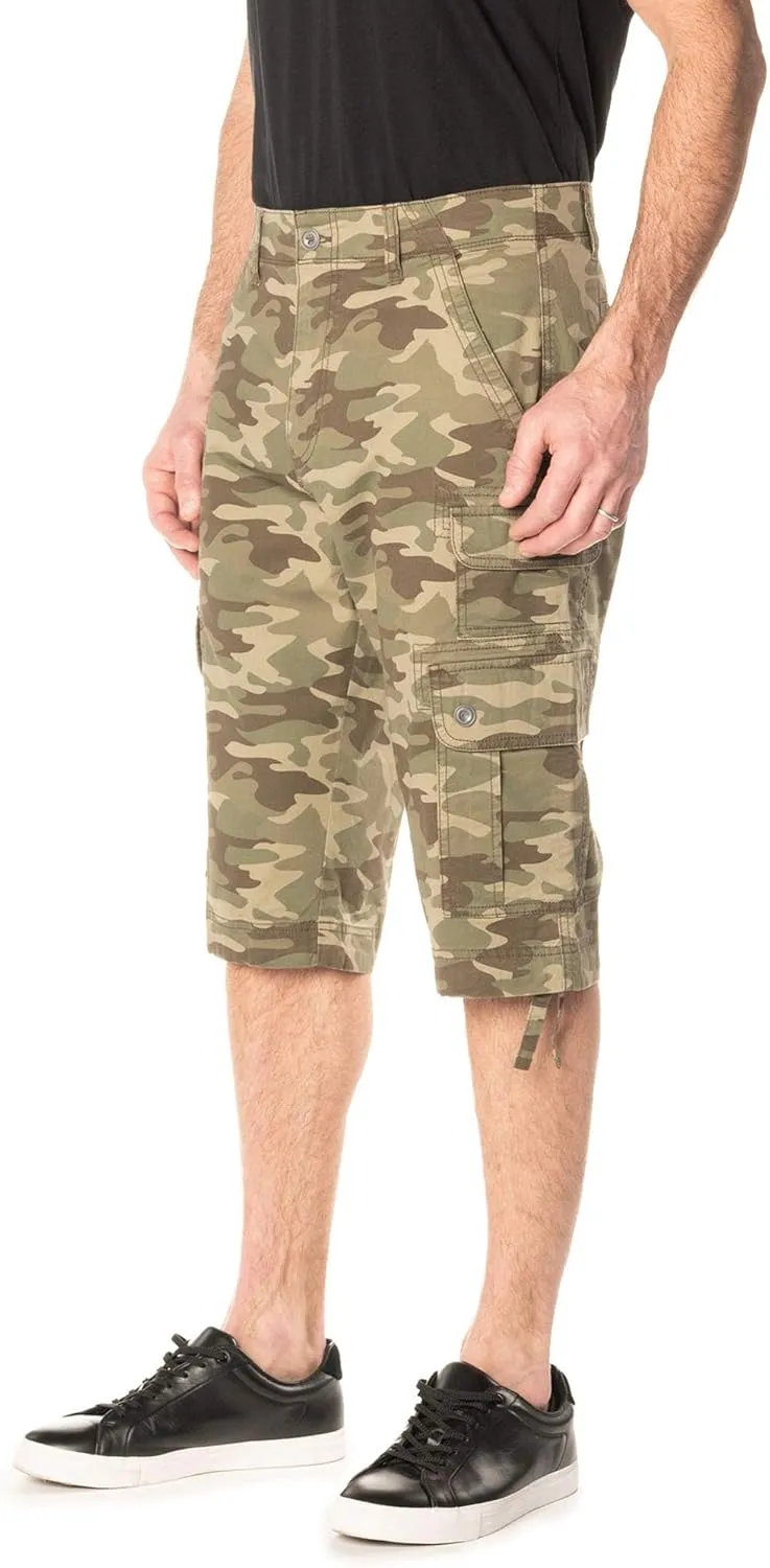 Men's Below The Knee Messenger Cargo Shorts
