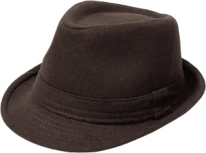 Men's Classic Manhattan Structured Trilby Fedora Hat for Women