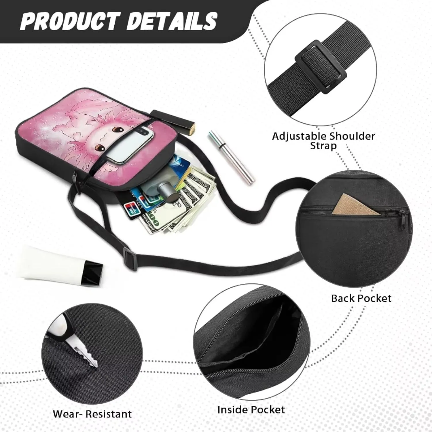 Messenger Bag for Women Crossbody Bag Medium Satchel Bag Purse Cell Phone Bag