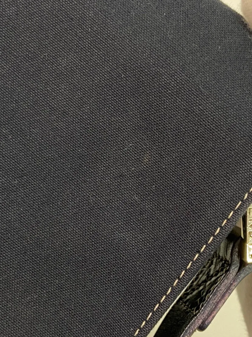 Messenger Crossbody 5-star rated Canvas Bag Sleek and smooth FENDI Navy Retro