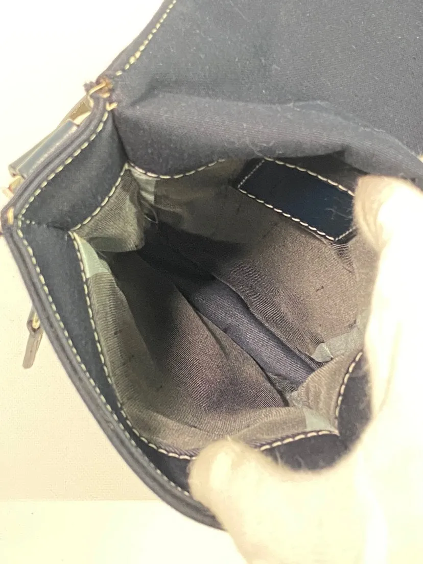 Messenger Crossbody 5-star rated Canvas Bag Sleek and smooth FENDI Navy Retro