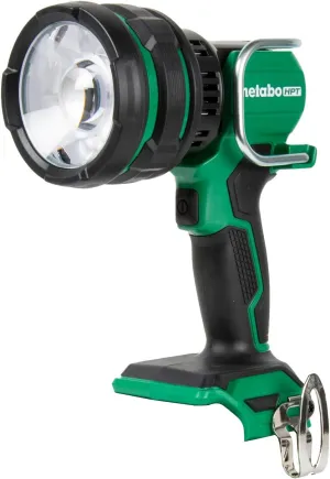 Metabo HPT 18V MultiVolt Cordless 1050 Lumen LED Handheld Spotlight, Water & Dust Resistant, 4 Light Modes, Long Lasting Battery Life, Lightweight and Portable, Tool Body Only, UB18DHQ4