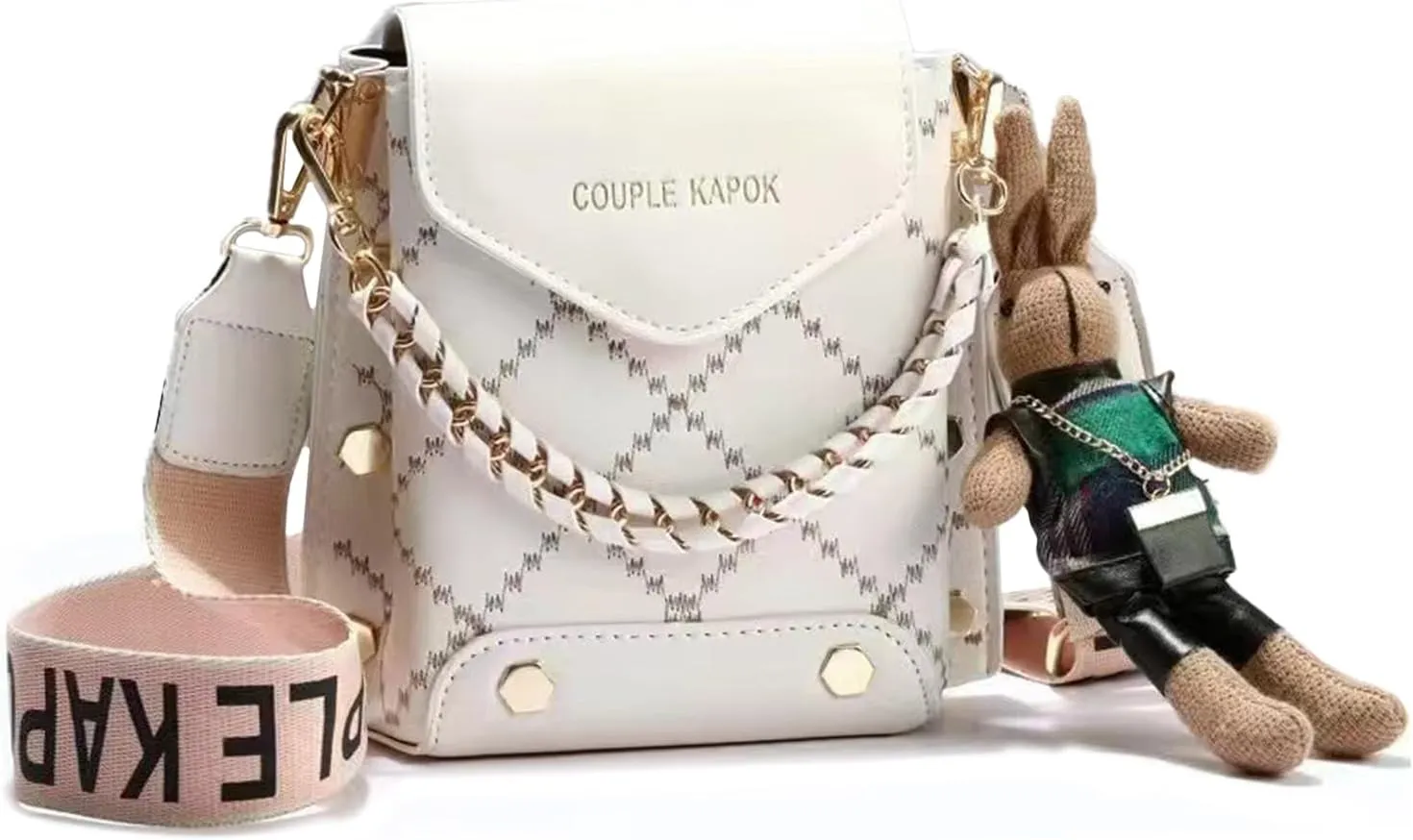 Mini Cute Leather Crossbody Bags for Women,Plaid Cell Phone Shoulder Purses for Women with Hand Carry