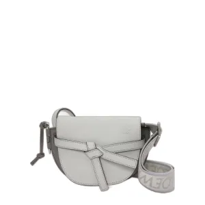 Mini Gate Dual Bag In Soft Calfskin And Jacquard