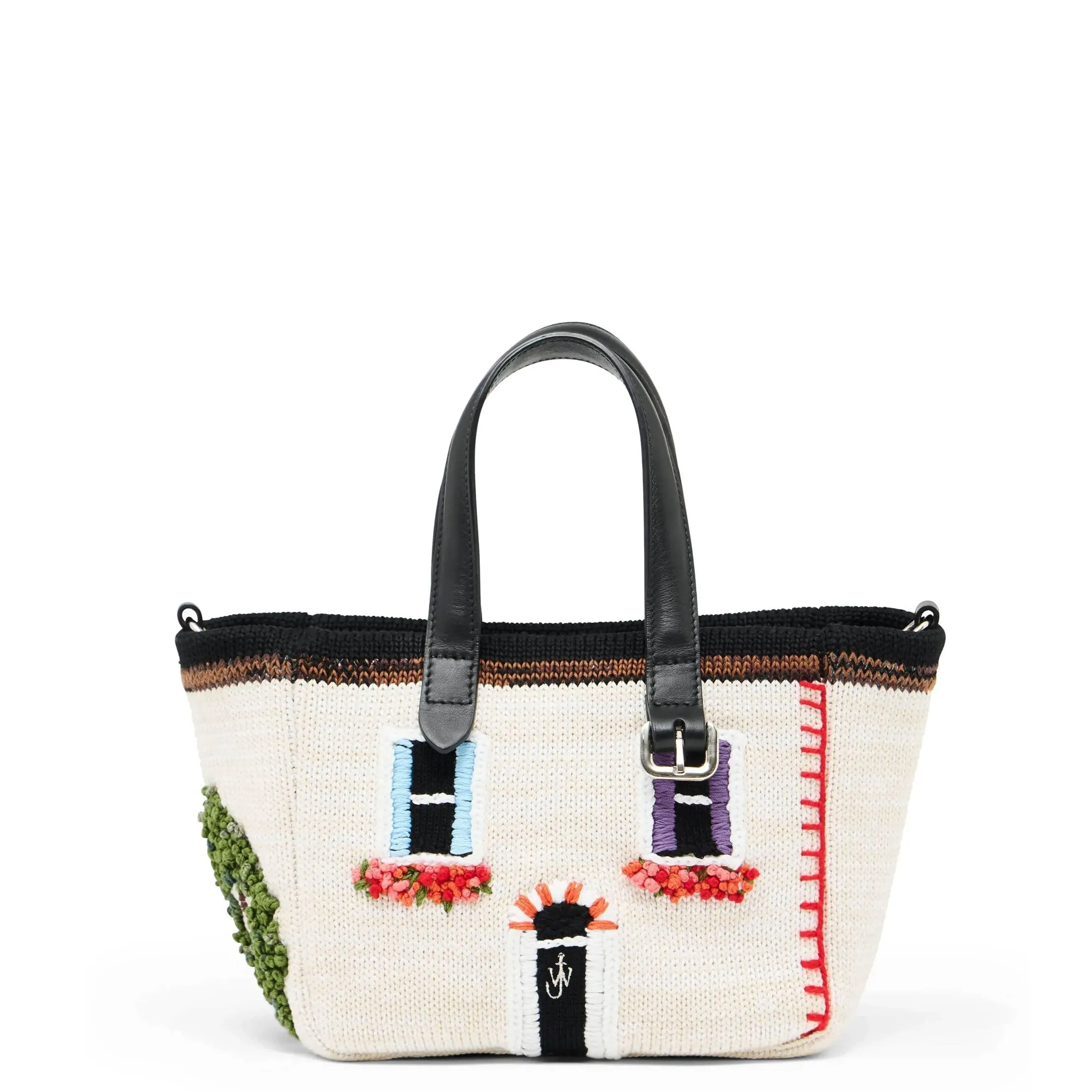 Mini House Belt Tote, Off White