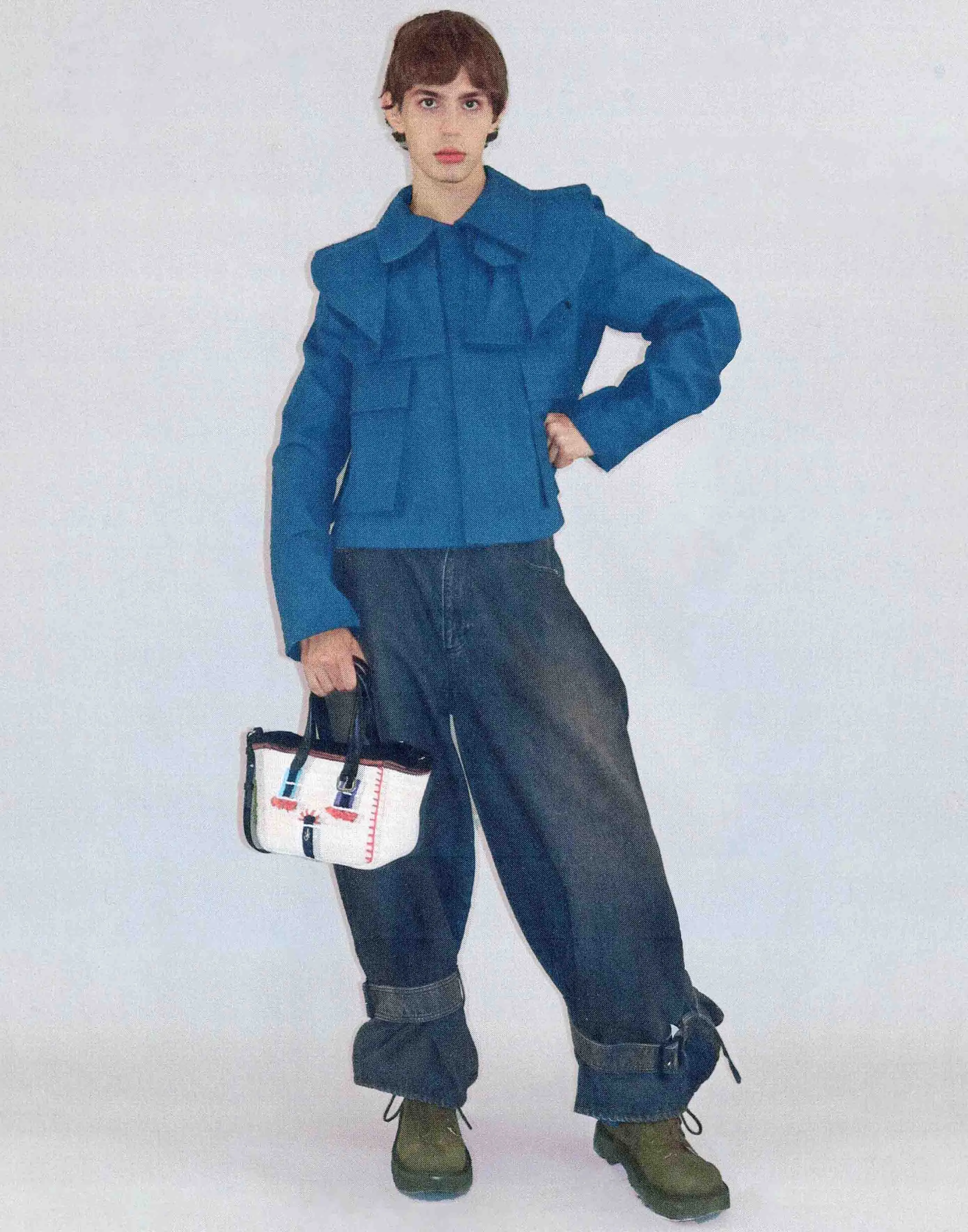 Mini House Belt Tote, Off White