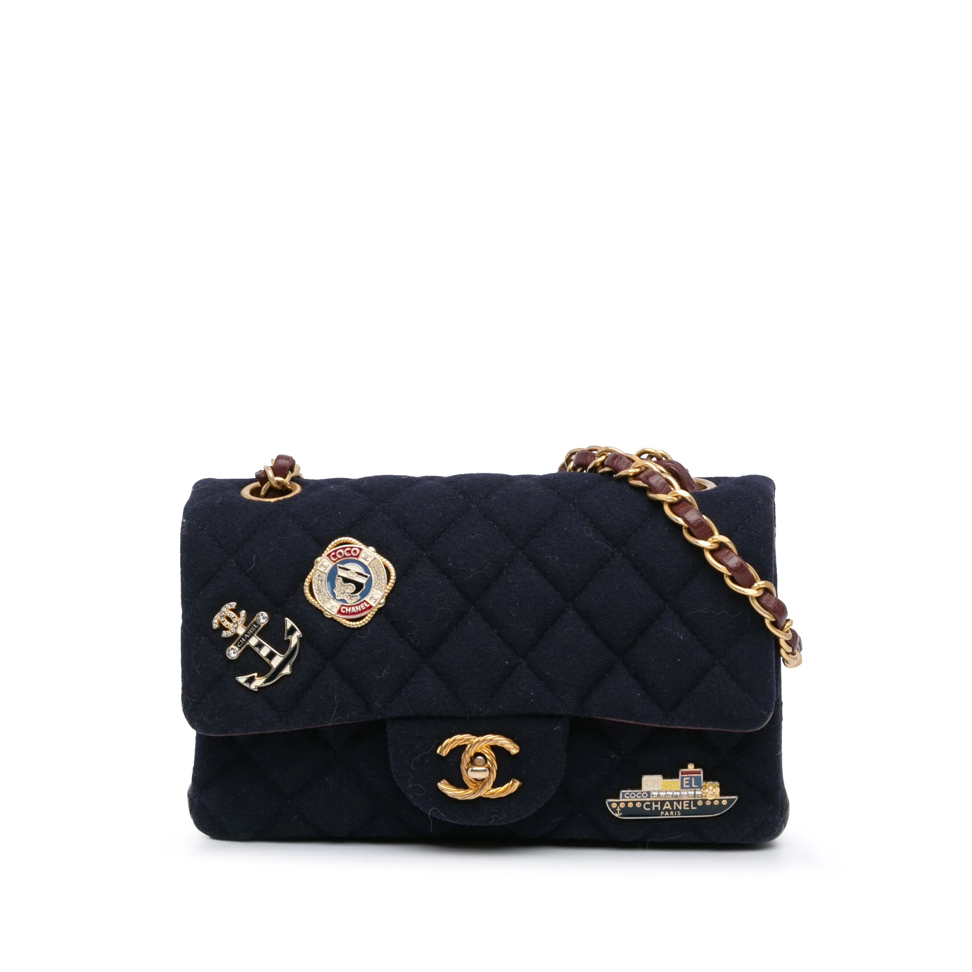 Mini Rectangular Classic Jersey Sailor Single Flap