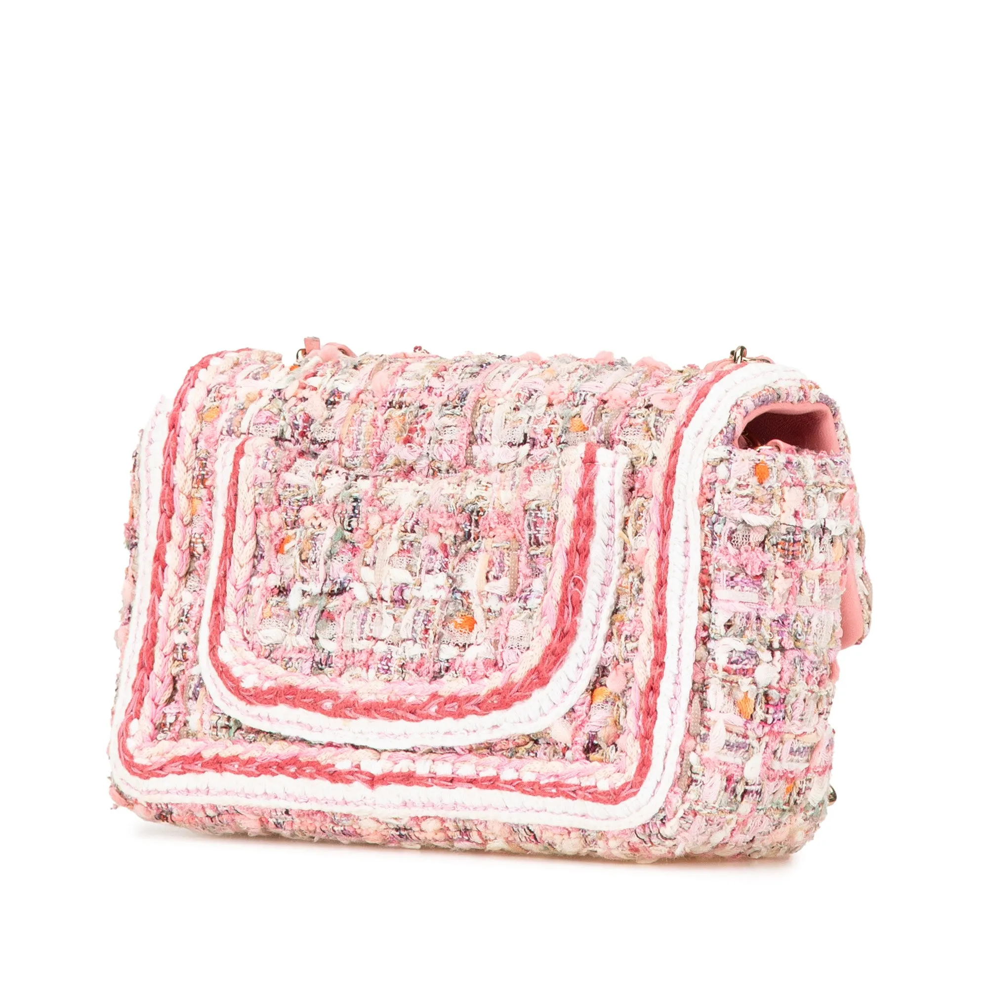 Mini Rectangular Classic Tweed Braid Flap