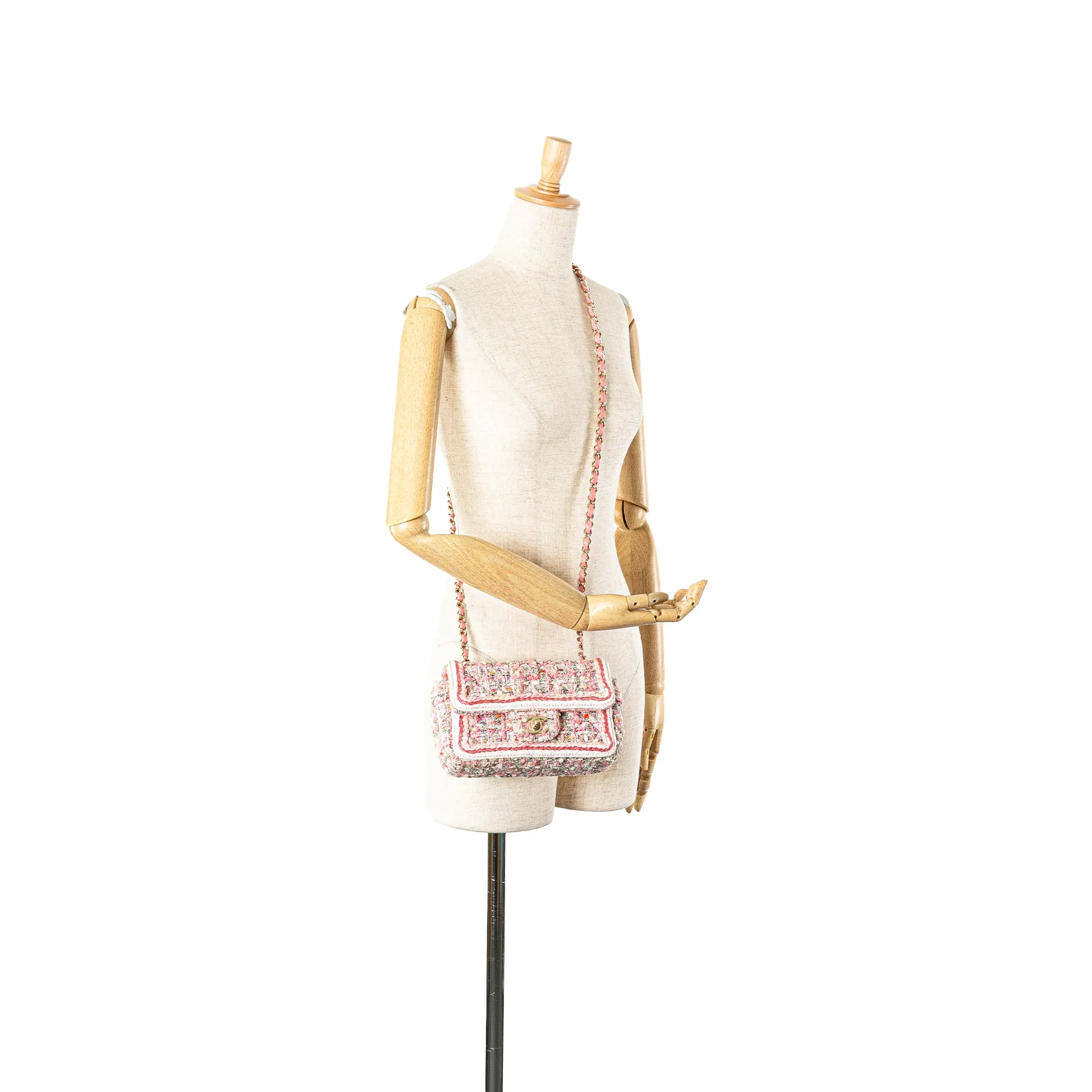 Mini Rectangular Classic Tweed Braid Flap