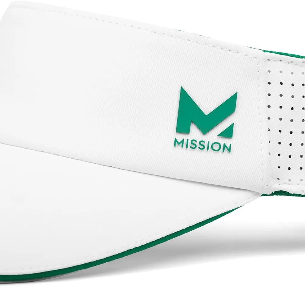 MISSION Structured Cooling Visor - Unisex One Size Cap for Tennis, Golf & Running - Lightweight & Durable