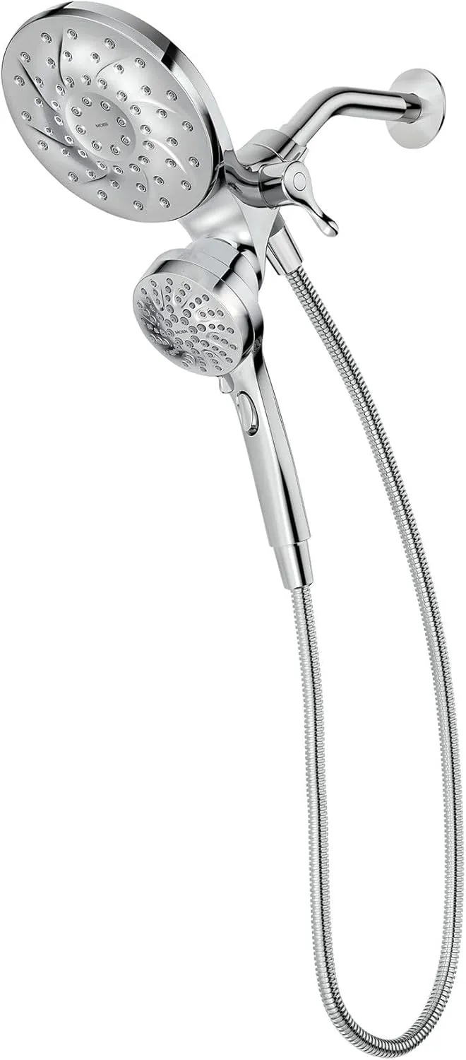 Moen 26009 Engage 2.5 GPM Handheld Showerhead and Rain Shower 2-in-1 Combo Featuring Magnetic Docking System and Metal Hose, Chrome