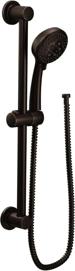Moen Eco-Performance Oil-Rubbed Bronze 4-Spray Pattern Detachable Handheld Showerhead with 69-Inch-Long Hose with 30-Inch Slide Bar, 3669EPORB