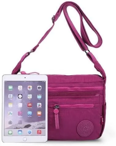 MOLERFO Nylon Bag Trashy Y2k Bag Messenger Bag Canvas Crossbody Bag Grunge Bag Therian Clothes