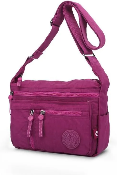 MOLERFO Nylon Bag Trashy Y2k Bag Messenger Bag Canvas Crossbody Bag Grunge Bag Therian Clothes