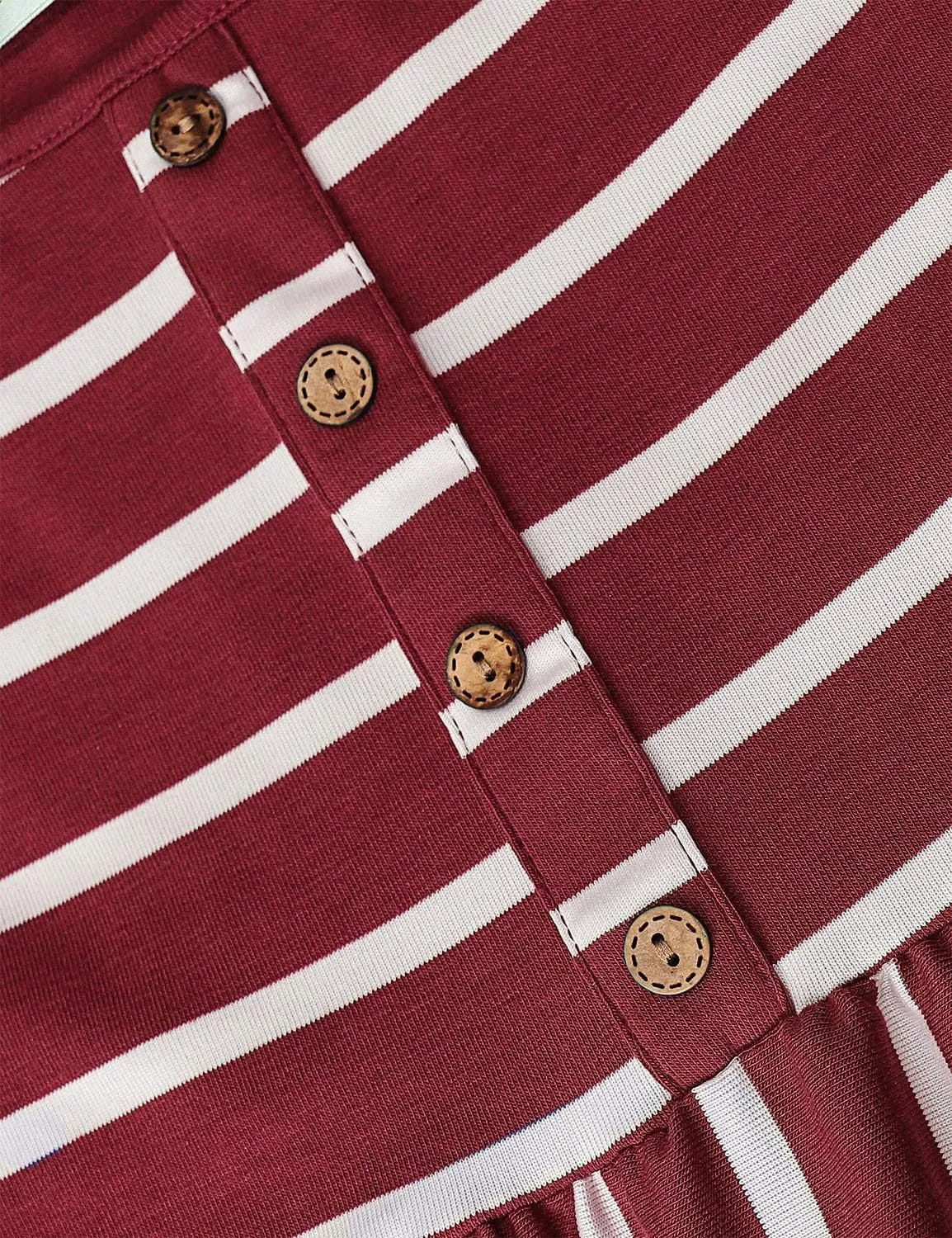 MOQIVGI Womens Spaghetti Strap Button Detail Pleated Summer Casual Stripe Dresses