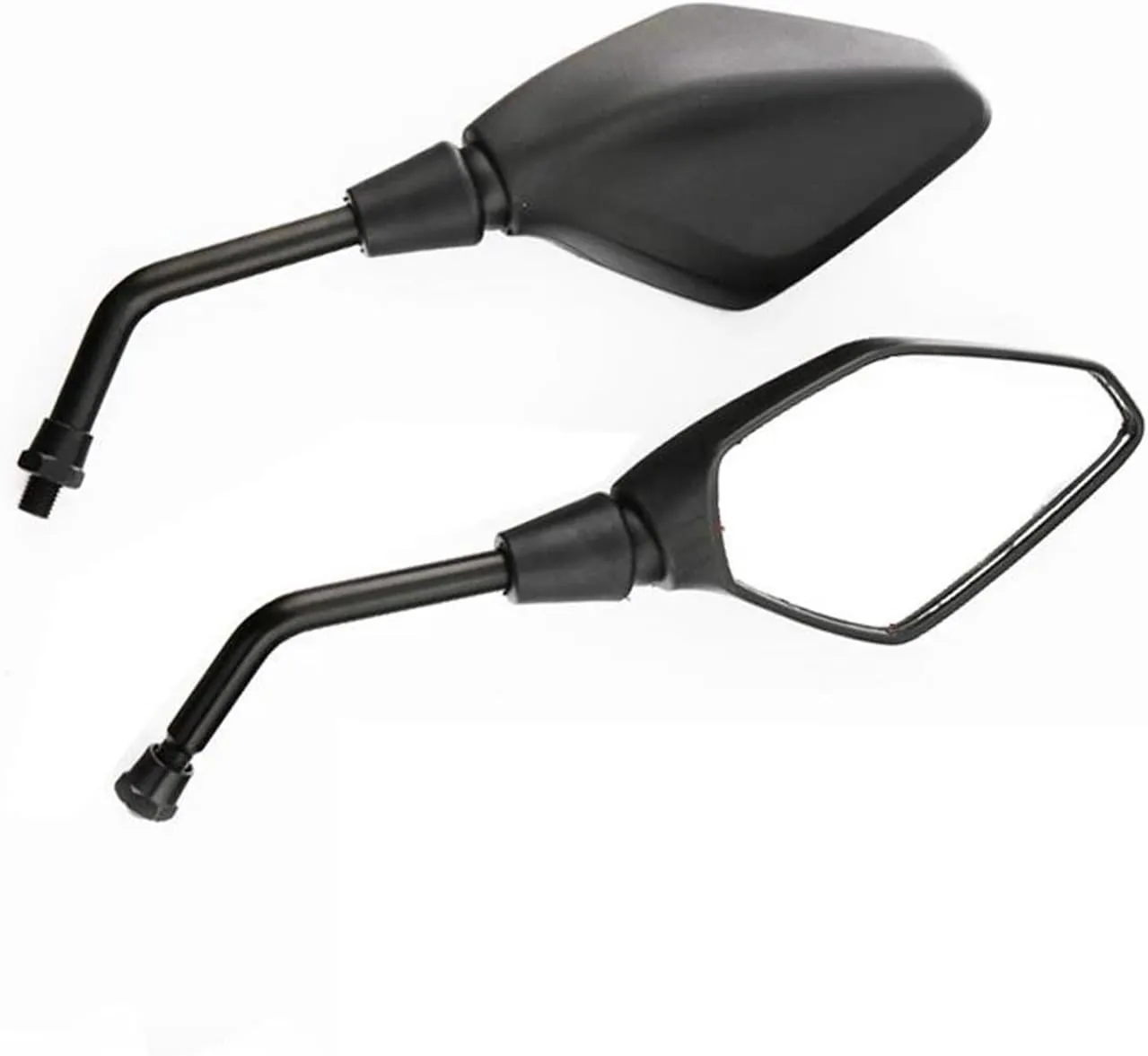 Motorcycle Mirror For Honda CB3000 Hornet 600 Grom CBF190R Yamaha MT03 ABS 10mm Motorcycle Rearview Mirror White Glass Black Side Mirror Universal