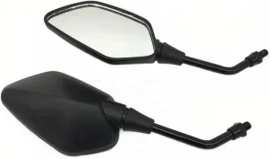 Motorcycle Mirror For Honda CB3000 Hornet 600 Grom CBF190R Yamaha MT03 ABS 10mm Motorcycle Rearview Mirror White Glass Black Side Mirror Universal