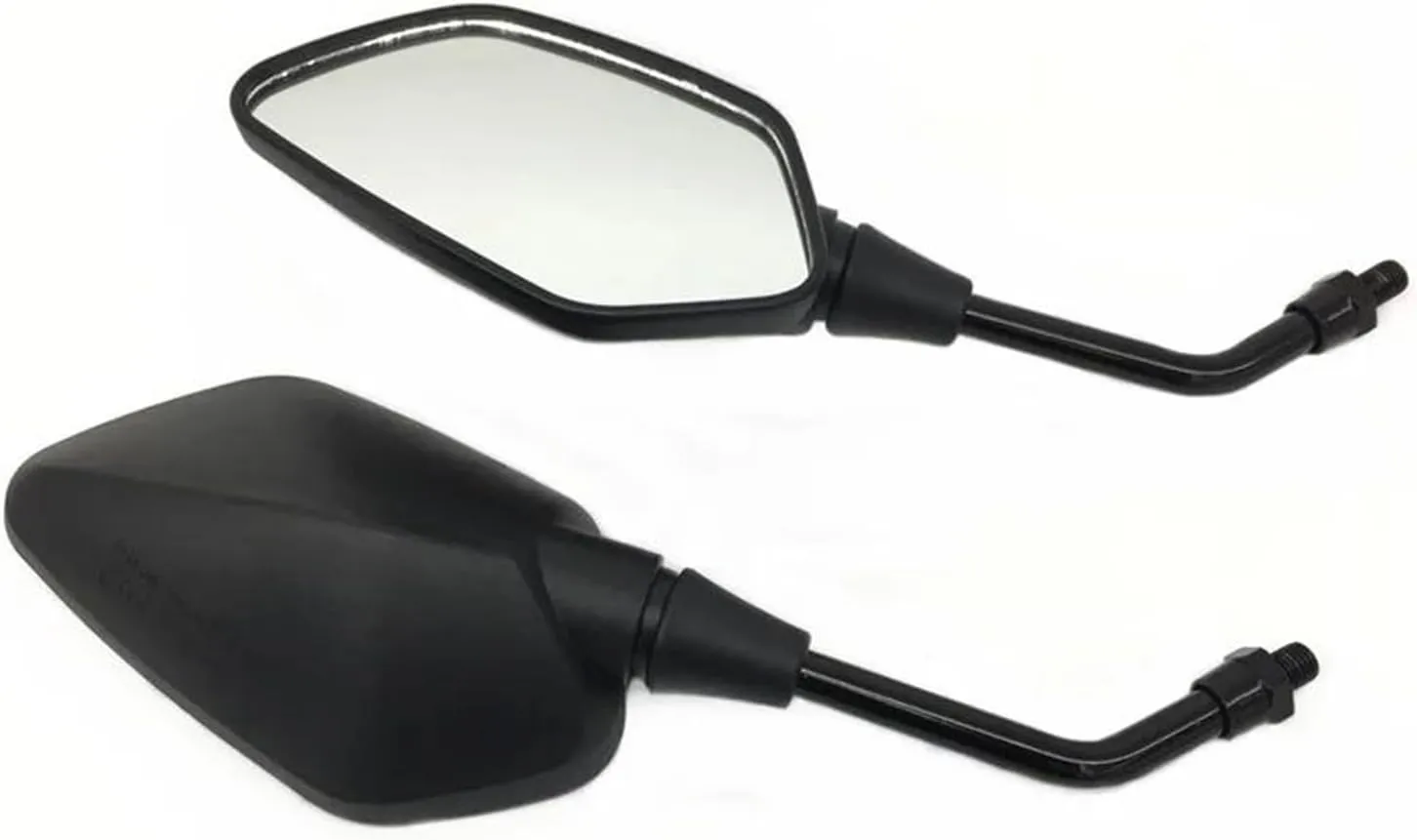 Motorcycle Mirror For Honda CB3000 Hornet 600 Grom CBF190R Yamaha MT03 ABS 10mm Motorcycle Rearview Mirror White Glass Black Side Mirror Universal