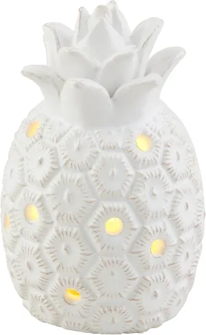Mud Pie Pineapple Light Up Sittter, White