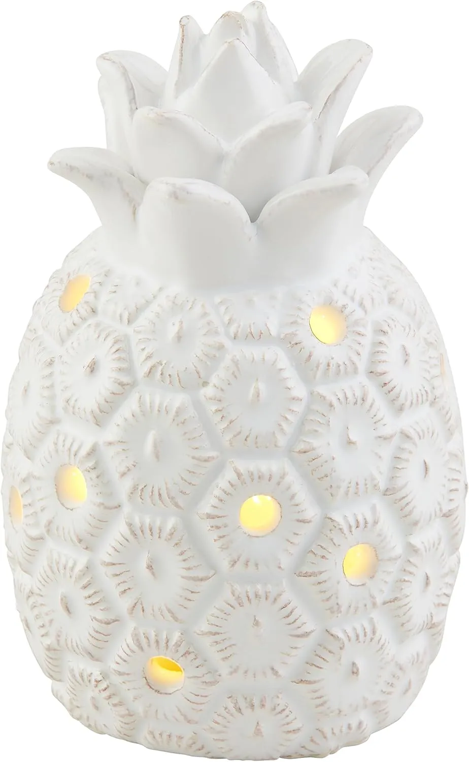 Mud Pie Pineapple Light Up Sittter, White