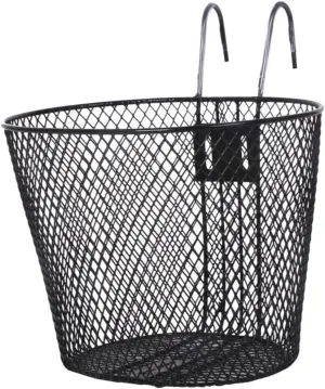 Multi-Function Iron Bike Basket Sturdy Detachable Front Storage Basket for Accessory for Convenient Riding and Carrying Essentials