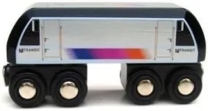 MUNI PALS Munipals New Jersey Transit Wooden Railway ALP-46 Locomotive Child Safe and Tested Wood Toy Train
