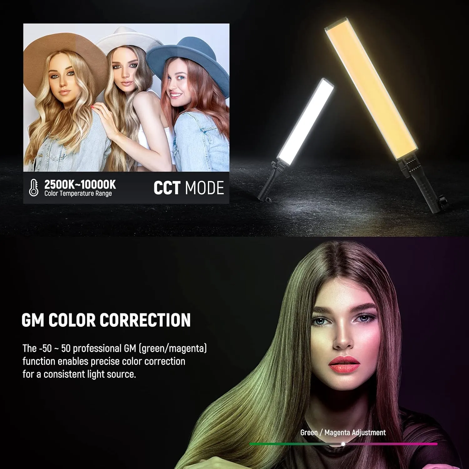NEEWER RGB Light Wand with 2.4G/APP Control, Upgraded 360° Touchable RGBWW Hue Mixer Photography Handheld LED Video Lighting Stick with 2500K-10000K, CRI/TLCI97 , 18 Scenes, 7.4V/31Wh Battery, BH-30S