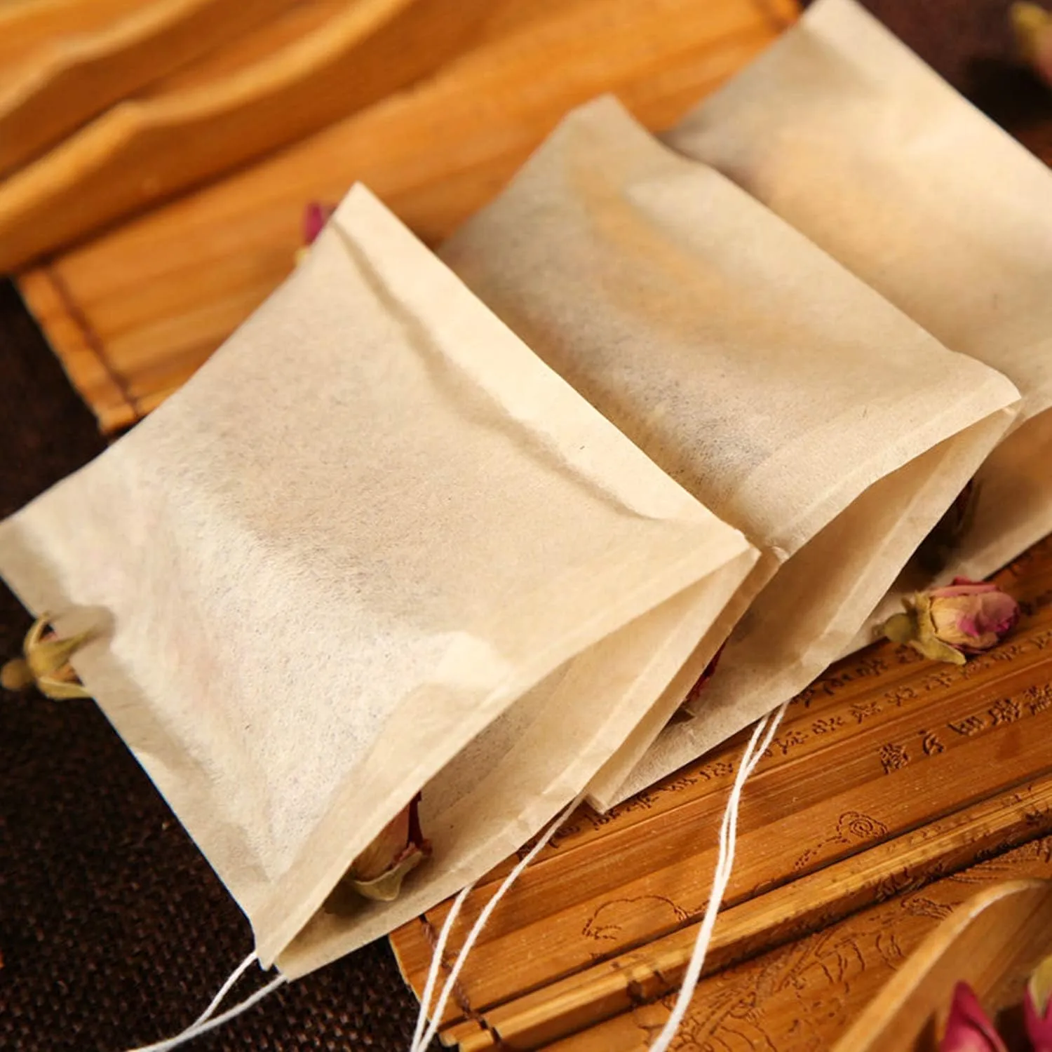 NEPAK 600 Pcs Disposable Tea Bags with Drawstring,Tea Filter Bags,Empty Tea Bags for Loose Leaf Tea(2.36 x 3.15 inch)