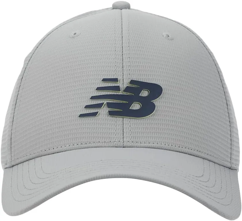 New Balance Adult Unisex 6 Panel Structured Stretch-Fit Performance Running Workout Gym Hat