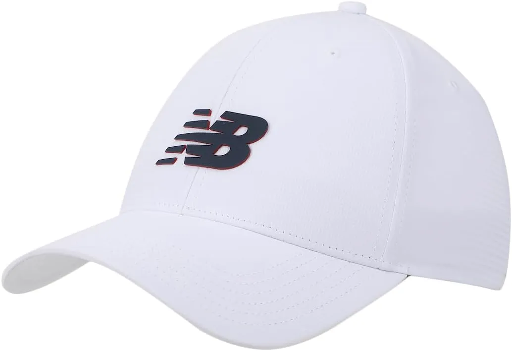 New Balance Adult Unisex 6 Panel Structured Stretch-Fit Performance Running Workout Gym Hat