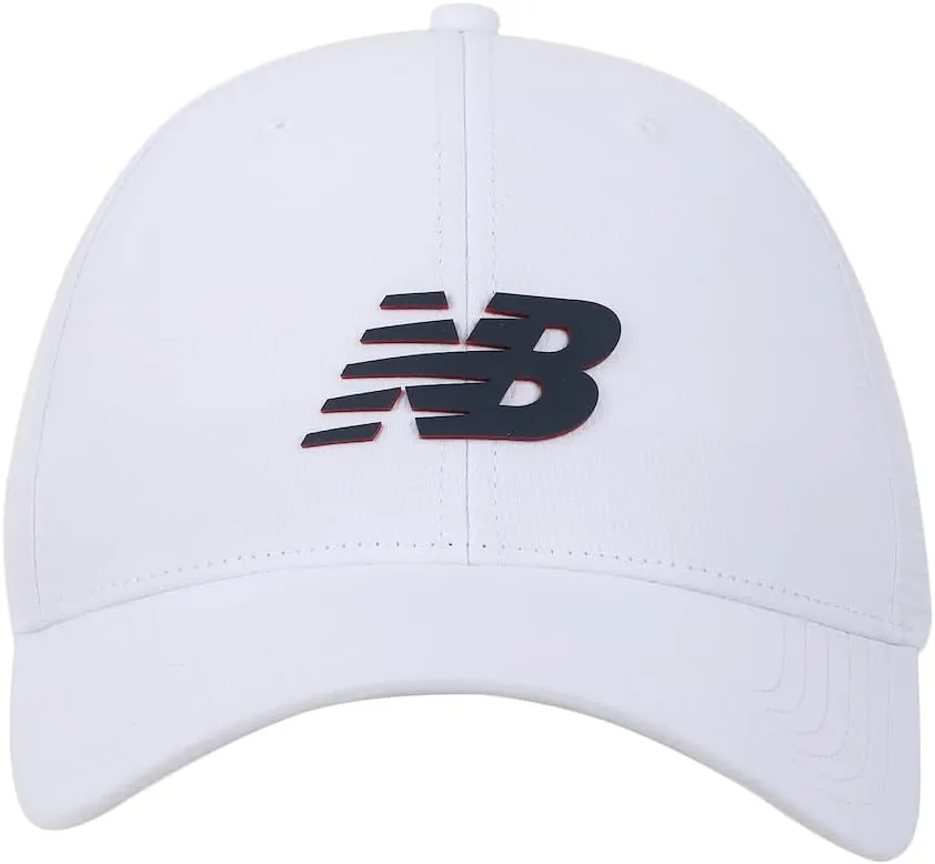 New Balance Adult Unisex 6 Panel Structured Stretch-Fit Performance Running Workout Gym Hat