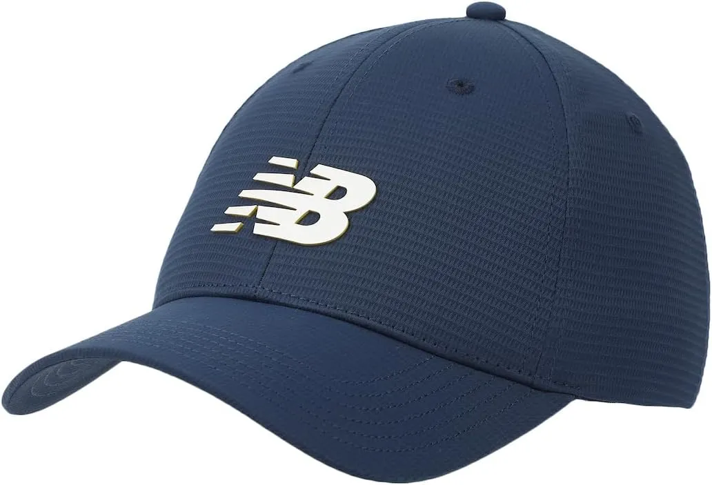 New Balance Adult Unisex 6 Panel Structured Stretch-Fit Performance Running Workout Gym Hat