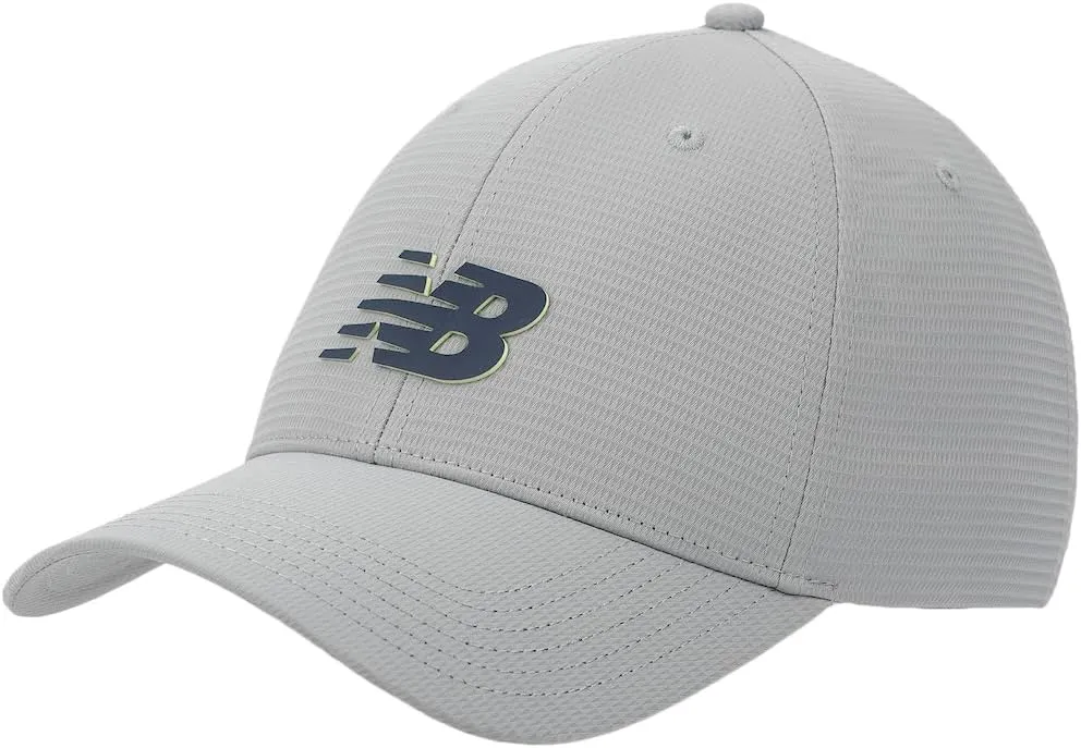 New Balance Adult Unisex 6 Panel Structured Stretch-Fit Performance Running Workout Gym Hat