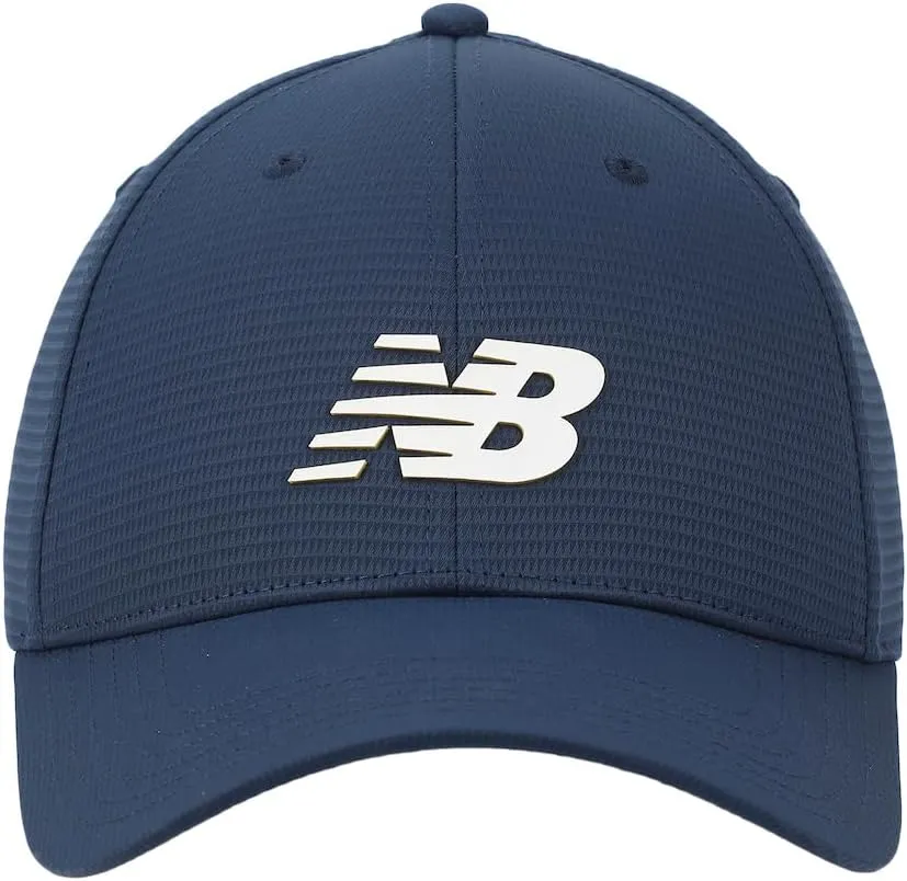 New Balance Adult Unisex 6 Panel Structured Stretch-Fit Performance Running Workout Gym Hat