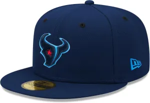 New Era Men's Navy Houston Texans Omaha 59FIFTY Fitted Hat