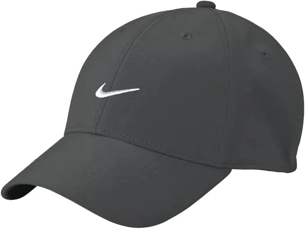 Nike Dri-FIT Structured Club Cap Snapback Adjustable Hat (US, Alpha, Small, Medium, Gray)
