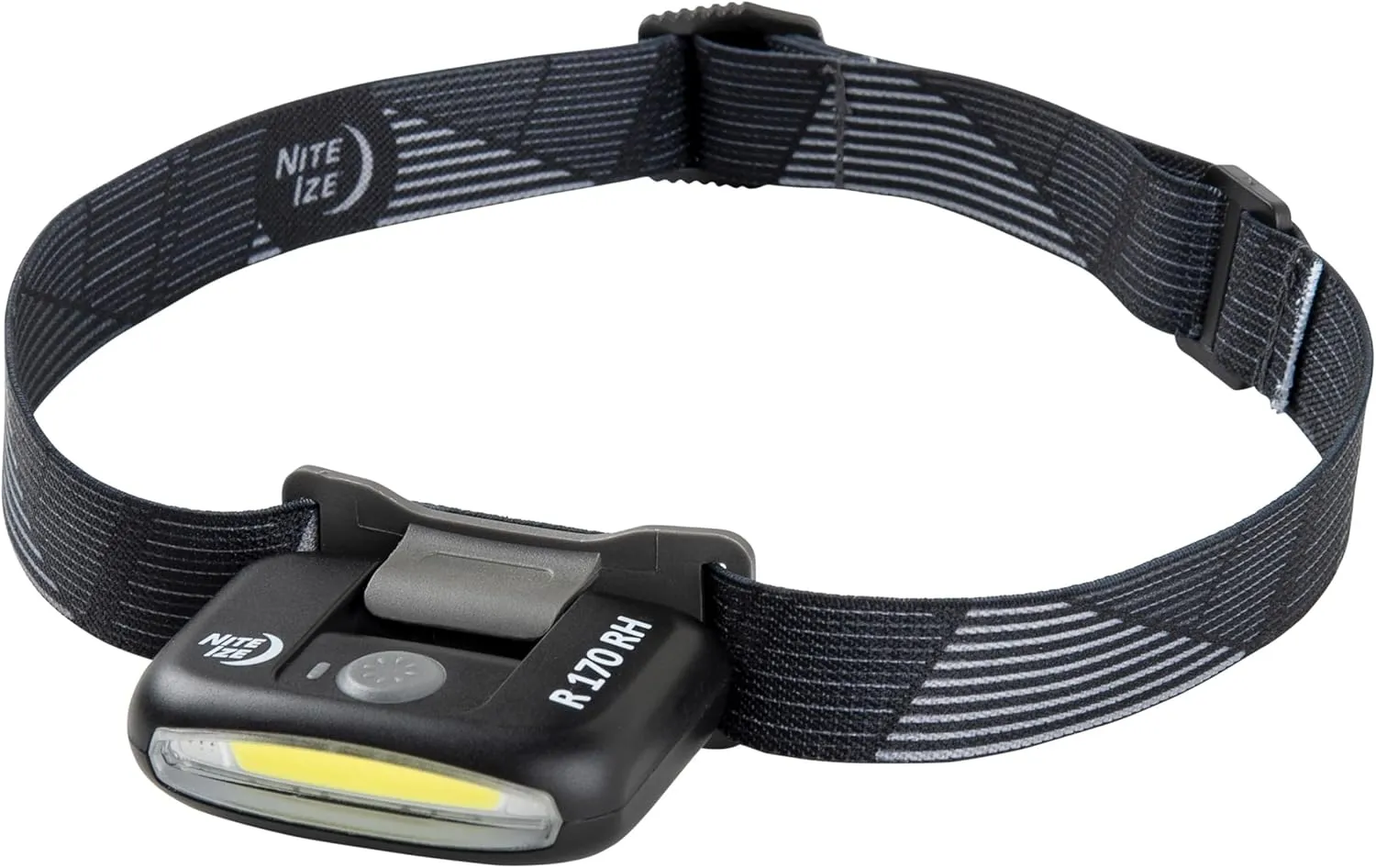 Nite Ize Radiant 170 Rechargeable Headlamp - Durable Headlamp with Rechargeable 170 Lumen Light - Great for Camping, Hiking & at-Home Projects - Black