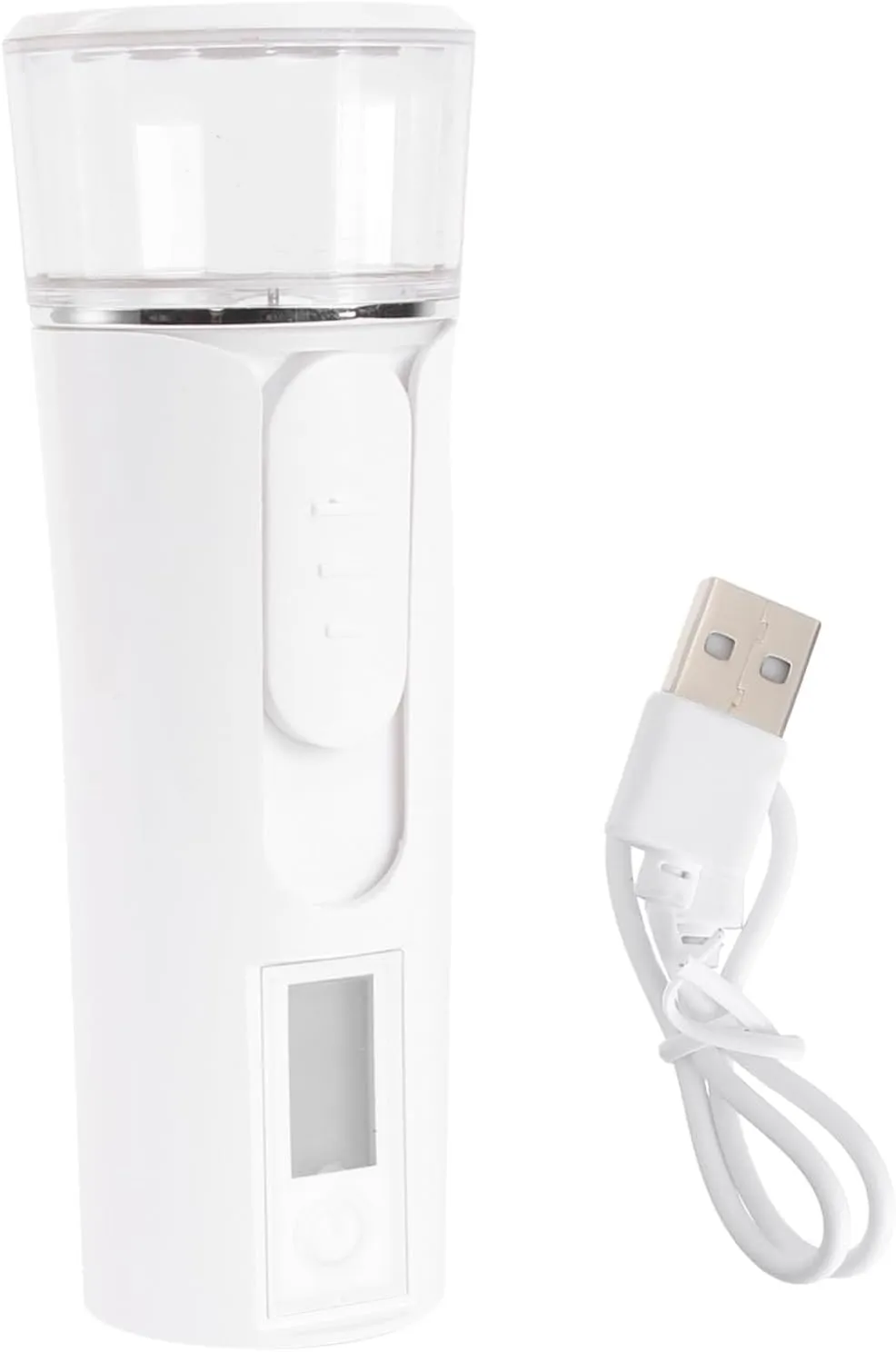 NOLITOY 1pc Nano Facial Mister Portable Handheld Humidifier for Moisturizing Skin Fine Mist Spray Lightweight Design for Travel and Home Use Capacity White