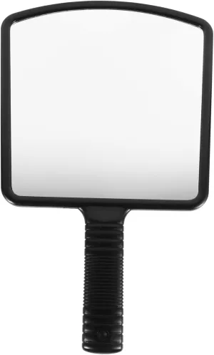 NOLITOY Handheld Mirror Square Makeup Mirror Barber Mirror Handheld Led Illuminated Portable Cosmetic Mirror for Women