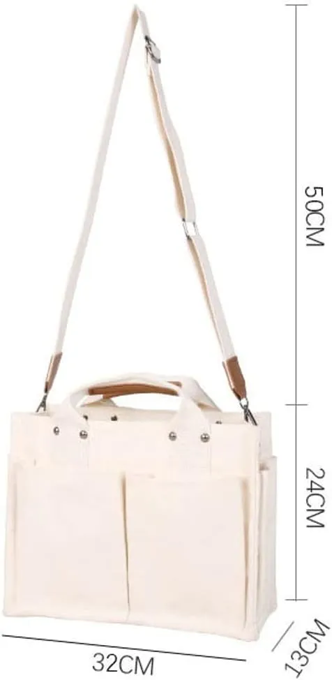 Obosoyo Canvas Tote Bag Purses for Women Large Canvas Work Shoulder Bags Casual Crossbody Purse for Travel Daily